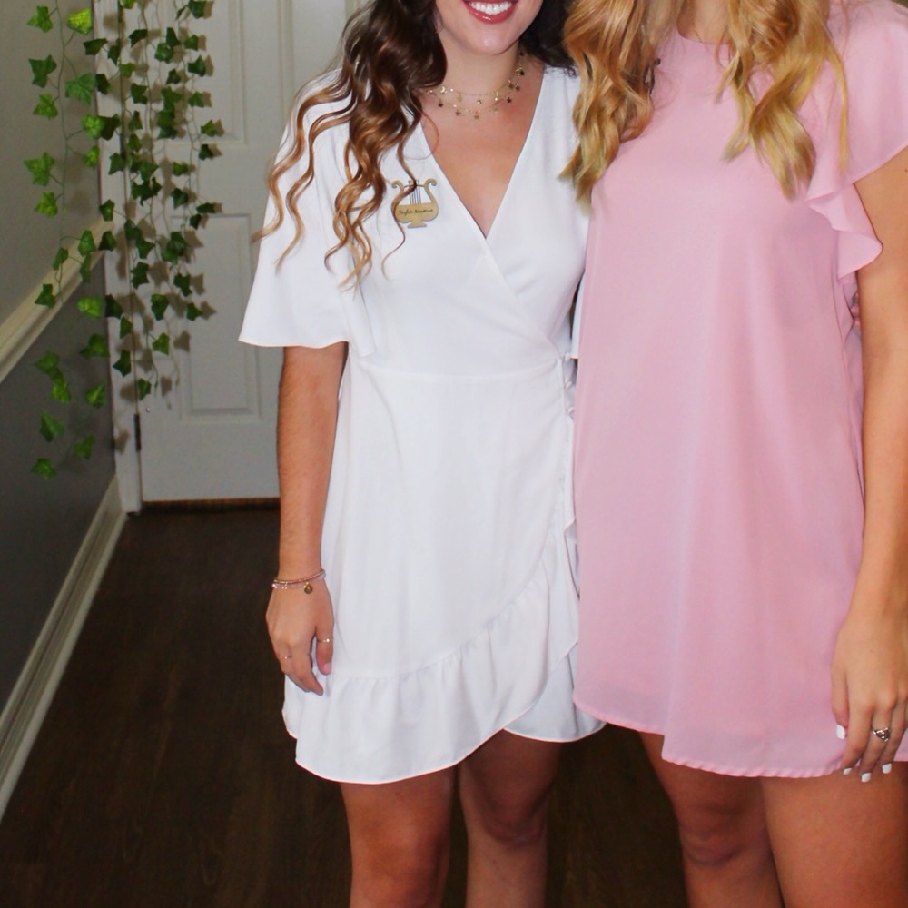 Top Shop White Wrap Dress